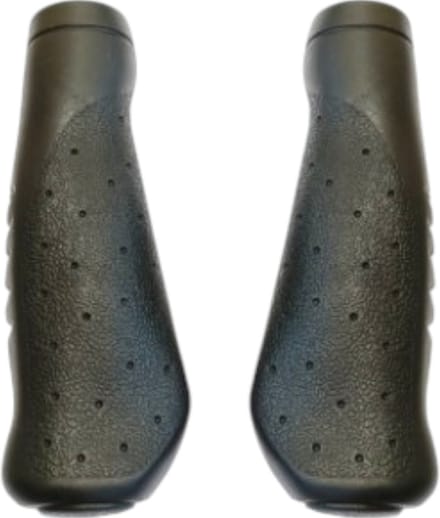 Falkx Handvatten - Zwart Rubber - Comfort & Grip - 135 mm