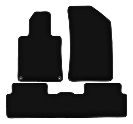 BASIC zwarte velours matten voor: Peugeot 508 RXH achter compleet (2010-2018)