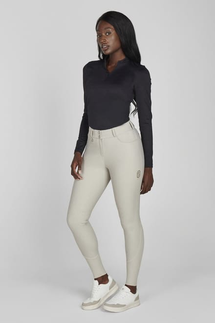 Pikeur Rijbroek Ceelina Highwaist kneegrip Pearl Grey - 40