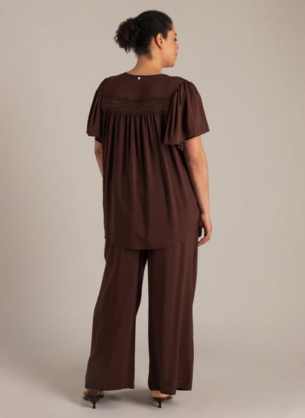 YEST CURVE Noemie Bottoms - Coffee Brown - maat X-0(44)