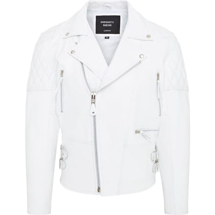 Heren koeienhuid lederen Brando bikerjack - Garland
