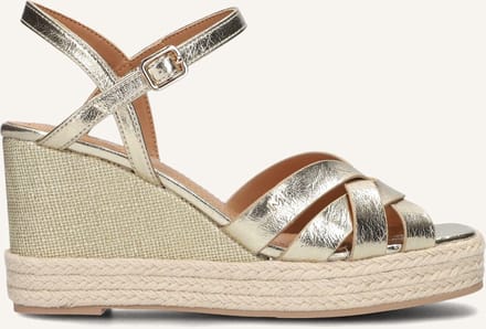 Mexx Tamika Sandalen - Met Sleehak - Dames - Goudkleurig - Maat 40