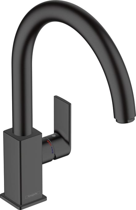 hansgrohe Vernis Shape M35 - Keukenmengkraan - Ééngreeps bediening - 35mm maat - Draaibare uitloop - Mat Zwart
