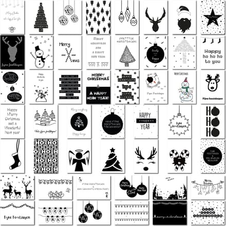 Kerstkaarten - 50 stuks | Lettertijd | A6-formaat