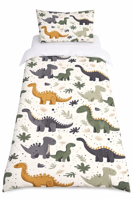 Vavida Dekbedovertrek - Eenpersoons - 140 x 200 - Dinosaurus - Dino's - Kind
