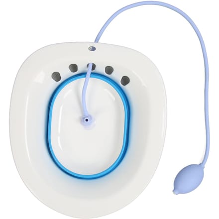 Zitbad Opvouwbaar Multifunctioneel PP Siliconen Toiletbril Zitbad voor Aambeien Postpartum Zorg white