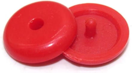 Gordel Stopper - Gesp Knop - Auto Interieur - Universele Pasvorm - 10 Stuks - Rood