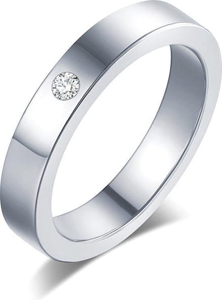 Montebello Ring Tabea - 316L Staal - Trouw - 5mm - Maat 54-17.2mm