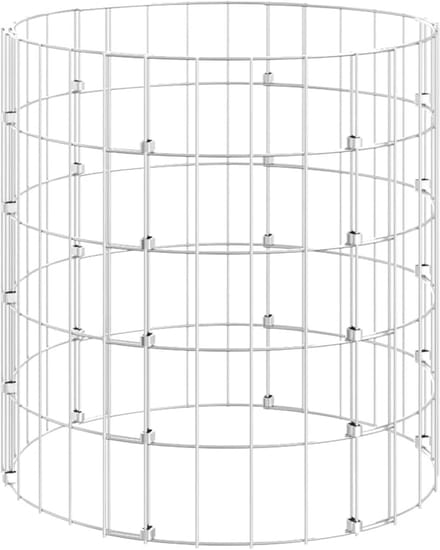 Ronde Compostbak Verzinkt Staal 50x50 cm voor Tuinafval