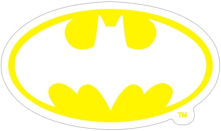 Batman Officieel Logo Sticker Maat S (max. 10 x 10cm)