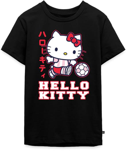 Hello Kitty Speelt Voetbal Premium T-Shirt Tiener
