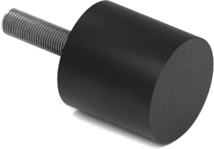 Rubbermagazijn - Trillingsvoet - Type D - 20x20mm - M6 - Set 10 stuks