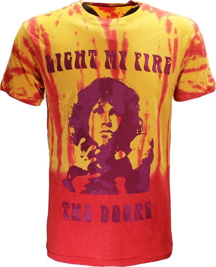 The Doors Light My Fire Dip Dye T-Shirt - Officiële Merchandise - S