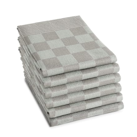 DDDDD - Barbeque - 6x Theedoeken - Set van 6 stuks - 65x65cm -Taupe