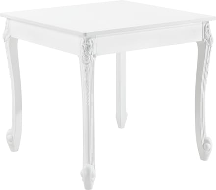 Eettafel Lüneburg 80x80x76 cm landelijk vierkant MDF wit