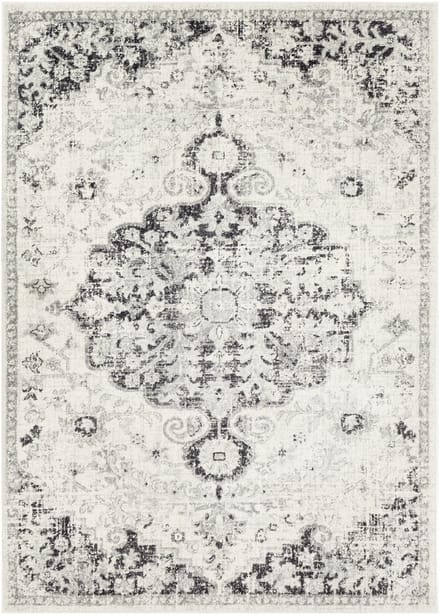 SURYA - LOU Vintage Oosters Zwart Tapijt
