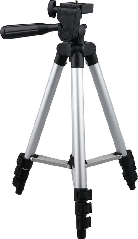 Statief Smartphone Camera Statief - Smartphone Statief Camera Universeel - Statief Voor Camera en Smartphone Tripod - Zilver