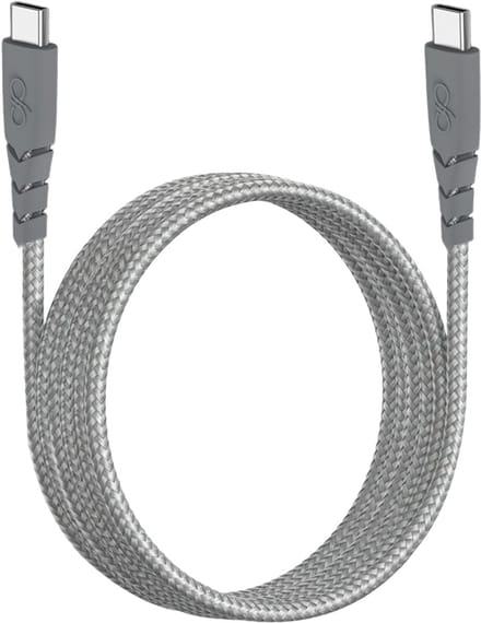 Force Case, USB-C naar USB-C Oplaadkabel 5A - Ultra-Resistant - 2m, Grijs