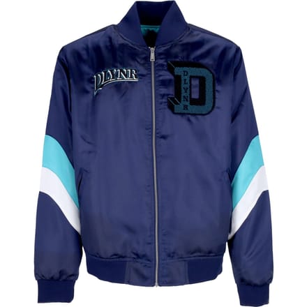 Billy Goat Satijnen Jas Heren Bomberjack Marineblauw