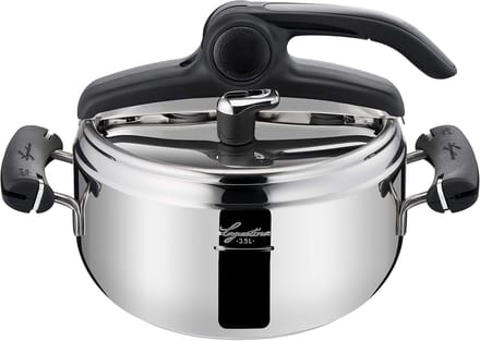 Druk Cooker 3.5L - Rvs 18/10, Met Eenvoudige Openingsmechanisme