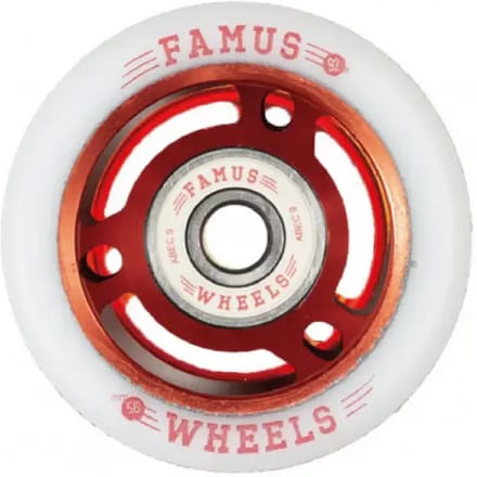 Set van 8 rollerwielen Famus Wheels 92A