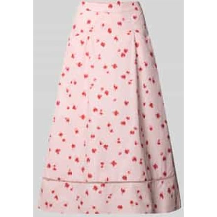 Midirok in all-over look met steekzakken