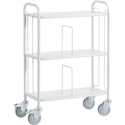 Kantoorwagen met scheiding, 710 x 290 mm