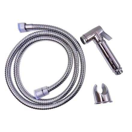 WillieJan Toiletdouche Set A2009 - Verchroomd Messing - Set; Bidet Sprayer, Slang en Ophangbeugeltje