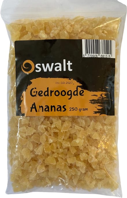 Oswalt gedroogde ananas - 250 gram - knaagdiersnack