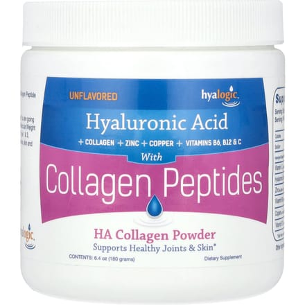 Hyalogic, poudre de collagène HA, sans saveur, 6,4 oz (180g)