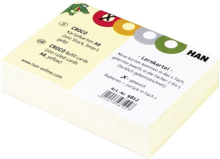 HAN Systeemkaart 9812 DIN A8 liggend Geel 100 stuk(s)