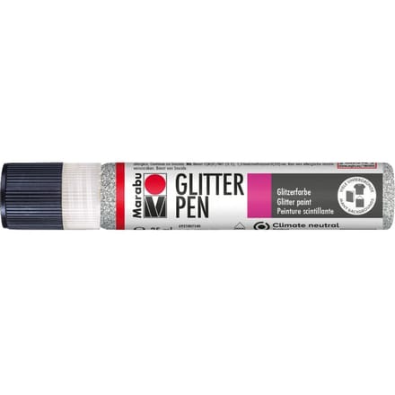 Marabu Glitter Pen - Glitter-Zilver