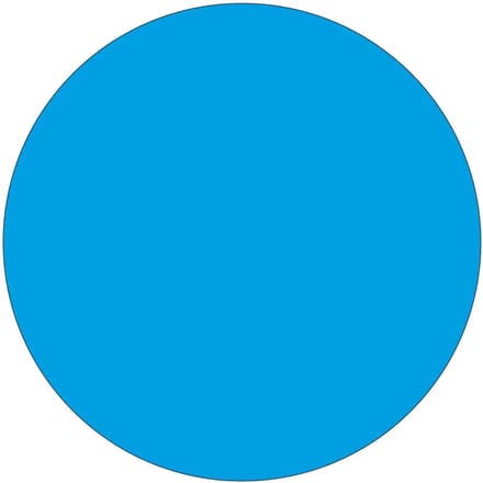 Rond lichtblauw bord | gecoat dibond materiaal | 30 cm