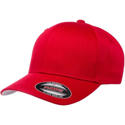 Flexfit Wollige gekamde muts (Rood)