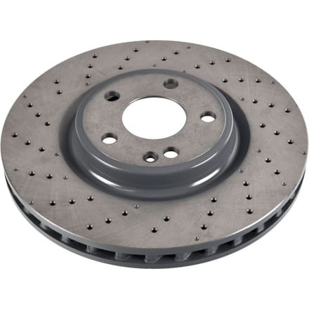 Remschijf FEBI BILSTEIN 107501 voorkant, geventileerd, geperforeerd, 1 Stuk