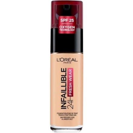 L’Oréal Paris Infaillible 32H Fresh Wear Foundation - 180 Rose Sand - Langhoudende Foundation met SPF