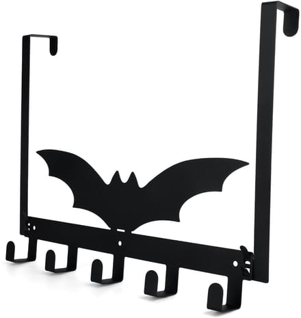 Dailygoody - Zwarte Gothic Vleermuis Deurhaken voor Handdoeken