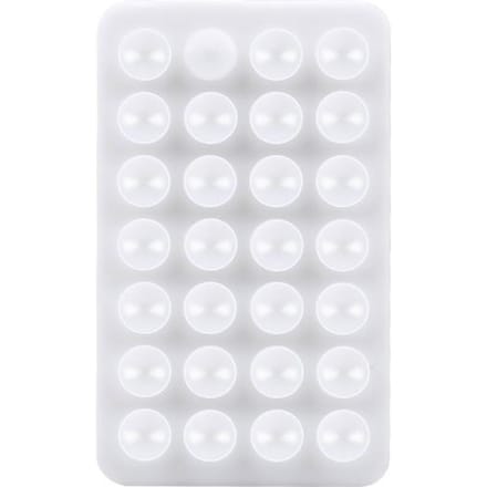 Support de téléphone à ventouse en silicone, antidérapant et adhésif, pour selfies et vidéos blanc