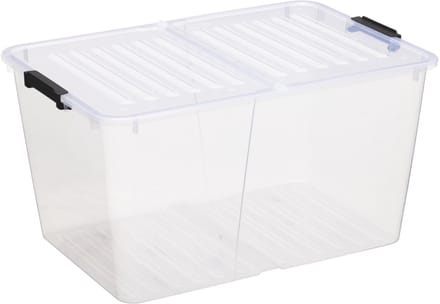 Plast Team - Opbergbox - Opberger - Home Box Flex, 50 liter - transparant