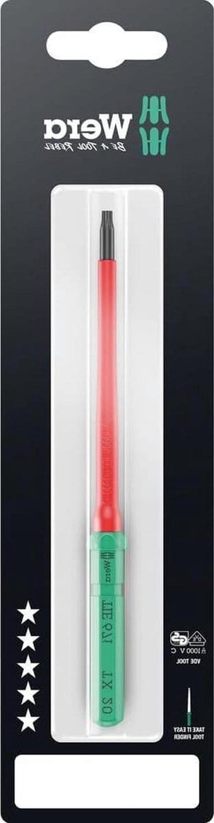 VDE Schroevendraaier - Geïsoleerde Schroevendraaier Wisselblad - Veilig Elektra - Black Point Tip - TX 20 x 157 mm - Multicolor