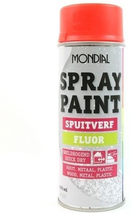 Fluor oranje Spuitbus 400 ml