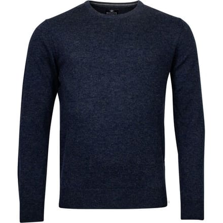 Baileys Trui Crew Neck Lambswool Single Knit Navy / male