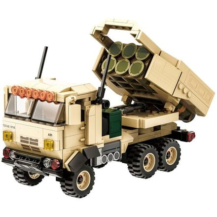 WANGE M142 Himars raketwerper 457 stuks bouwstenenset voor hobbybouwers