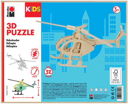 Marabu 0317000000003 puzzel 3D-puzzel 32 stuk(s) Voertuigen