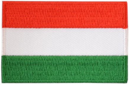 Embleem vlag Hongarije- Strijk embleem - Carnavalskleding - Carnaval accessoires