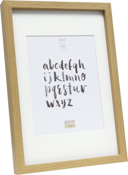 Deknudt Frames fotolijst - eik met passe-partout - 15x20 cm / 20x30 cm
