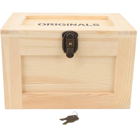 Boîte de Rangement en Bois de Bureau Multifonctionnelle Boîte Conteneur en Bois avec Serrure et Clés pour Divers beige