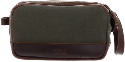 BUCKLE & SEAM toilettas Bruno Washbag STR Green / Blu donkergroen