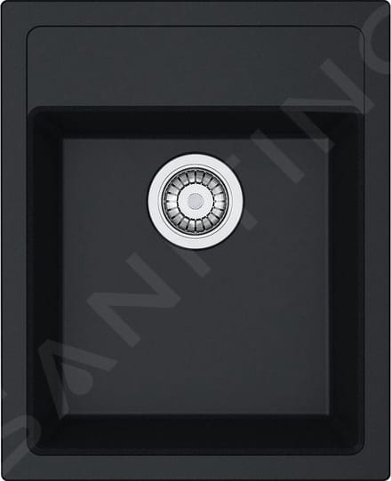 Franke Sirius - SID 610-40 tectonite spoelbak, 43x53 cm, zwart 114.0503.041