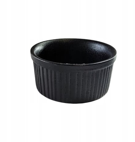 MPLCo Keramiek Muffin en Creme Brûlée vorm, 10 cm, Zwart